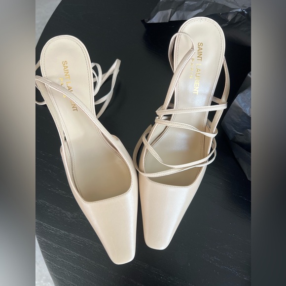 LIKE NEW Saint Laurent Tom Lace Up Pump in Trench size 39 - Picture 5 of 8